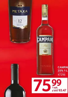 Likier Campari 25% promocja w Selgros