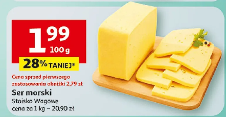 Ser morski Stoisko Wagowe promocja w Auchan