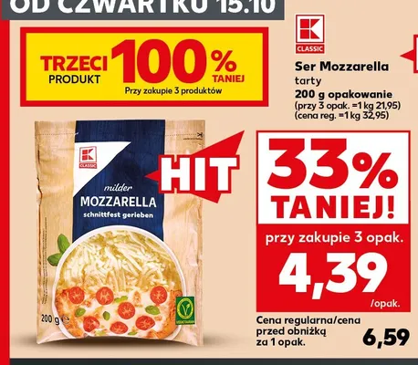 Ser Mozzarella tarty K-Classic promocja w Kaufland