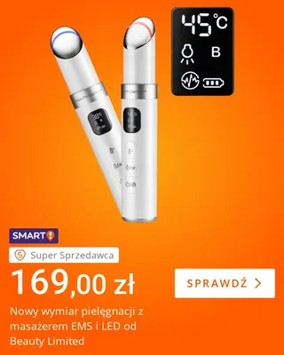 Masażer Ems i LED Beauty Limited promocja w Allegro
