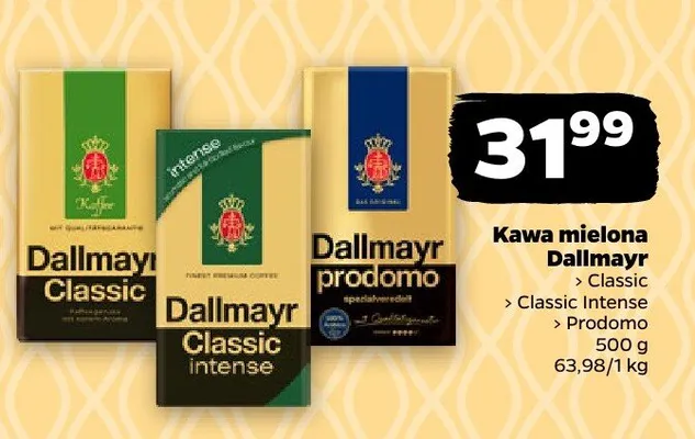 Kawa mielona Classic, Classic Intense, Prodomo promocja w Netto