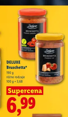 Bruschetta z pomidorami papryką i cebulą Deluxe promocja w Lidl