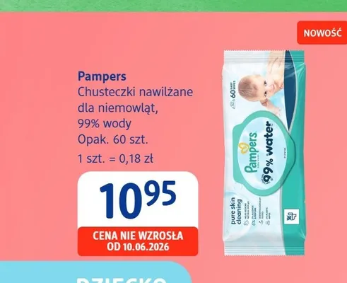 Chusteczki nawilżane dla niemowląt Pampers promocja w Drogerie DM