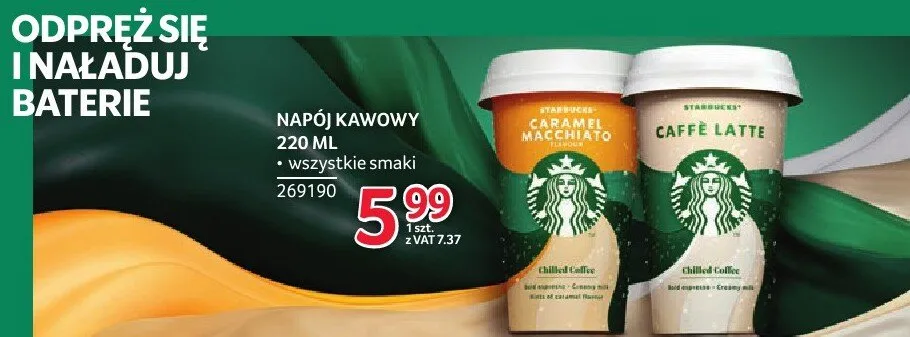 Napój kawowy Starbucks Caramel Macchiato promocja w Selgros