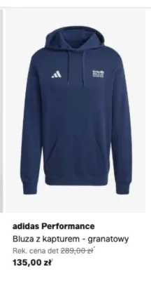 Bluza z kapturem granatowa Adidas Performance promocja w Lounge by Zalando