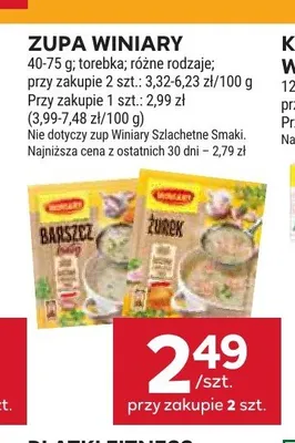 Zupa Barszcz Winiary promocja w Stokrotka