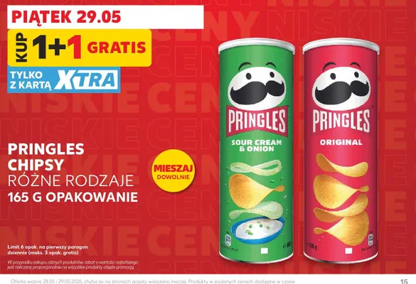 Chipsy Original Pringles promocja w Kaufland