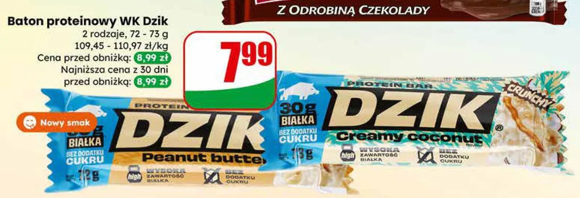 Baton proteinowy Creamy coconut promocja w Dino