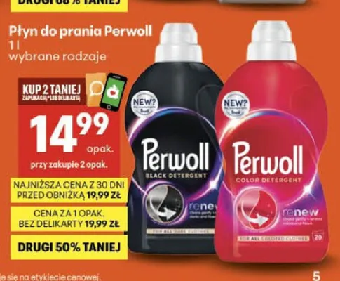 Płyn do prania Perwoll promocja w Delikatesy Centrum