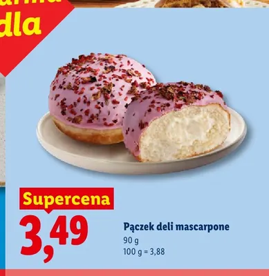 Pączek deli mascarpone promocja w Lidl