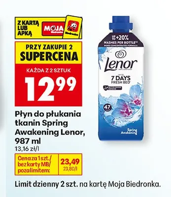 Płyn do płukania tkanin Spring Awakening Lenor promocja w Biedronka