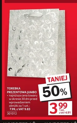 Torebka prezentowa Jumbo promocja w Selgros