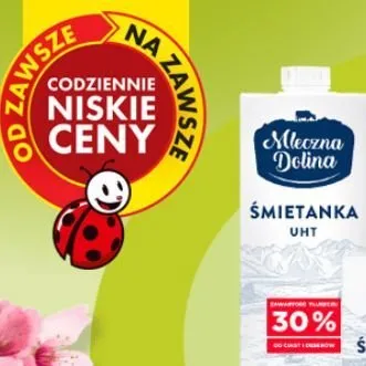 Śmietanka UHT 30% promocja w Biedronka