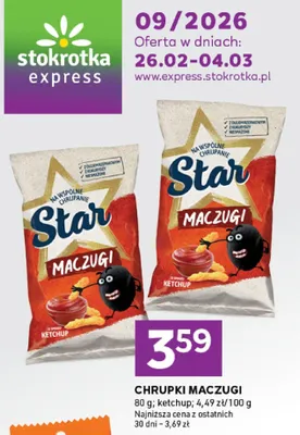 Chrupki Maczugi ketchup promocja w Stokrotka