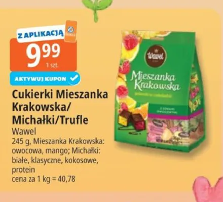 Cukierki Mieszanka Krakowska/Michałki/Trufle Wawel promocja w Leclerc