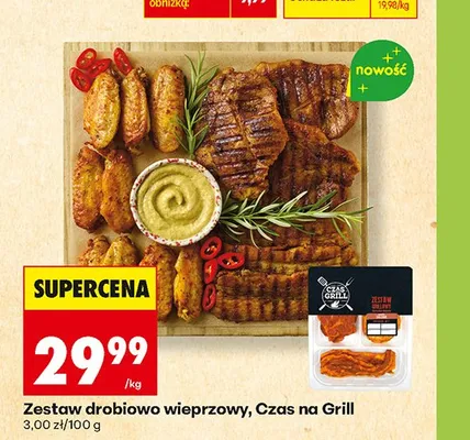 Zestaw drobiowo wieprzowy Czas na Grill promocja w Biedronka