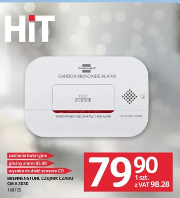 Czujnik czadu BRENNENSTUHL CM A 3030 promocja w Selgros