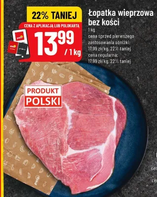 Łopatka wieprzowa bez kości promocja w POLOmarket