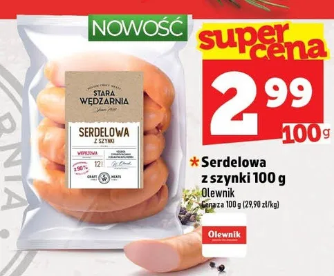 Serdelowa z szynki Olewnik promocja w TOPAZ