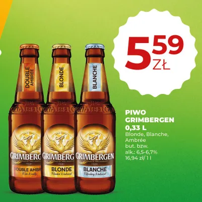 Piwo Grimbergen Blanche promocja w Duży Ben