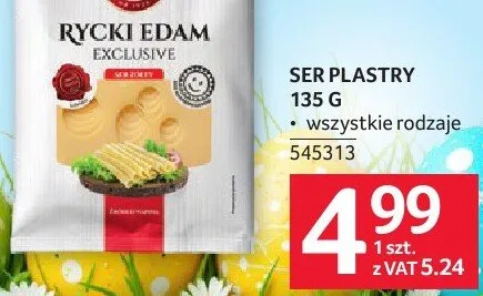 Ser plastry 135 g wszystkie rodzaje promocja w Selgros