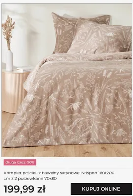 Komplet pościeli z bawełny satynowej Krispon home&you promocja w home&you