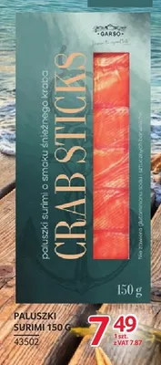 Paluszki surimi Garso Crab Sticks promocja w Selgros