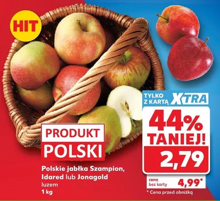 Jabłka Jonagold polskie luzem promocja w Kaufland
