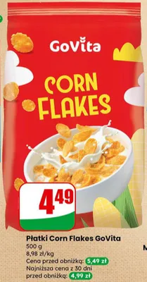 Płatki Corn Flakes GoVita promocja w Dino