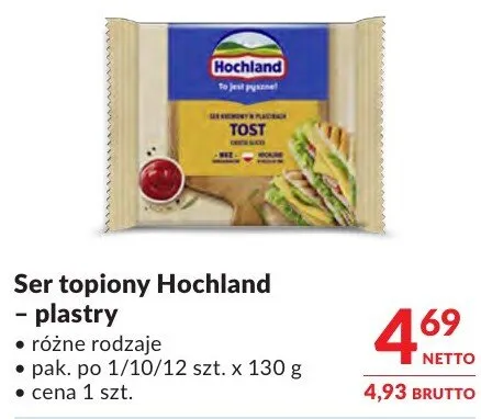 Ser topiony Hochland – plastry promocja w Makro