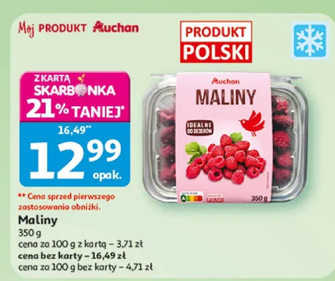 Maliny promocja w Auchan