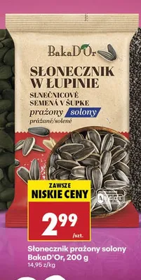Słonecznik prażony solony BakaD'Or promocja w Biedronka