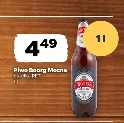 Piwo Boorg Mocne promocja w Netto