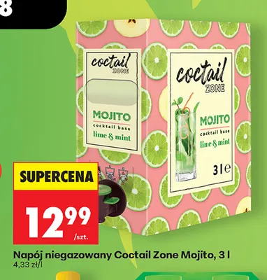 Napój niegazowany Coctail Zone Mojito promocja w Biedronka