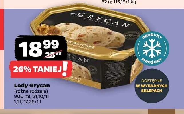 Lody Grycan promocja w Netto