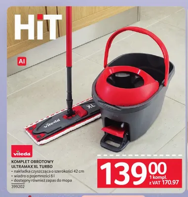 Komplet obrotowy Ultramax XL Turbo Vileda promocja w Selgros
