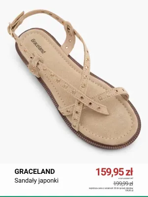 Sandały japonki Graceland promocja w Deichmann