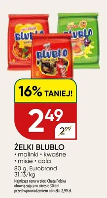 Żelki Blublo cola promocja w Chata Polska