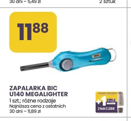 Zapalarka BIC U140 Megalighter promocja w Stokrotka