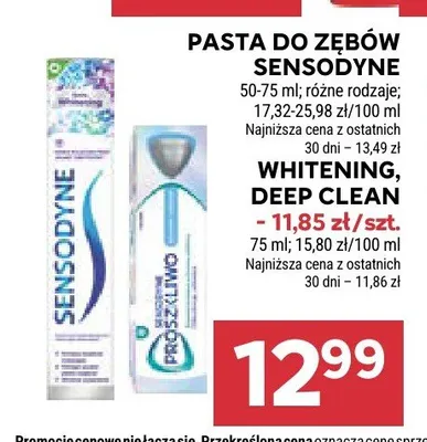 Pasta do zębów Sensodyne promocja w Stokrotka