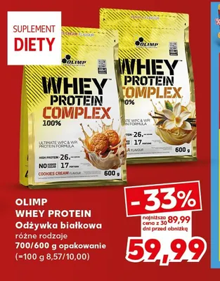 Odżywka białkowa Whey Protein Olimp promocja w Kaufland