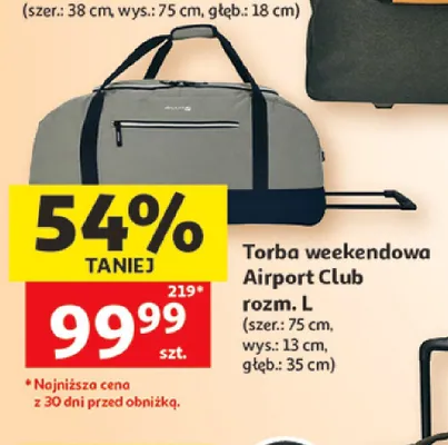 Torba weekendowa Airport Club promocja w Auchan