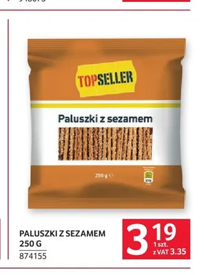 Paluszki z sezamem Topseller promocja w Selgros