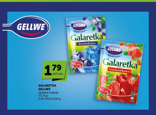 Galaretka truskawkowa Gellwe promocja w Groszek