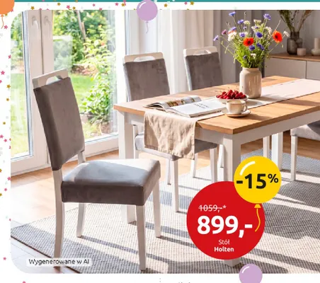 Stół Holten promocja w Black Red White