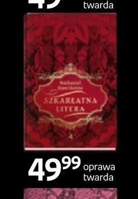 Książka Szkarłatna litera Nathaniel Hawthorne oprawa twarda promocja w Empik