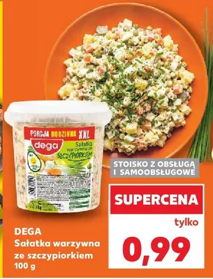 Sałatka warzywna ze szczypiorkiem promocja w Kaufland