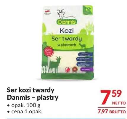 Ser kozi twardy Danmis - plastry promocja w Makro