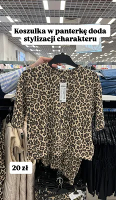 Koszulka damska w panterkę promocja w Pepco