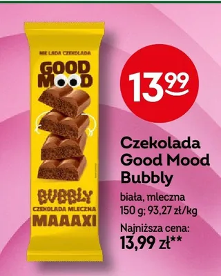 Czekolada Bubbly biała, mleczna promocja w Żabka